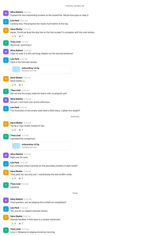 The whole conversation captured as one image